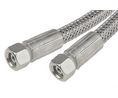 Hydraulic Hose with Galvanized Steel Cover, G1/4" Female, 6.3mm, Rubber, 190bar, Silver, 1.5m